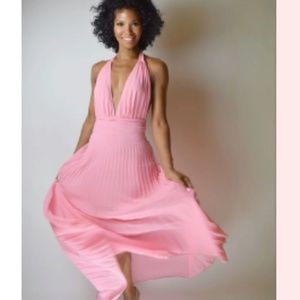 Soft Pleated Maxi Dress